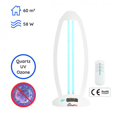 Dezinfekcinis kvarcinis šviestuvas UV-C 58W Ozone