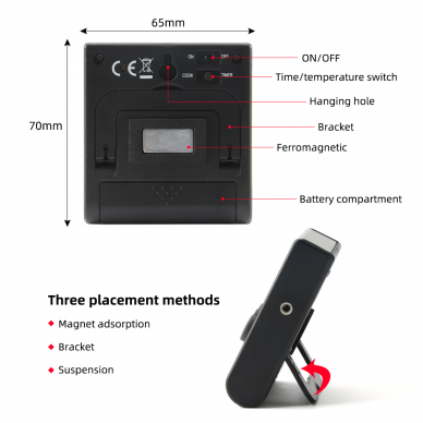 Digital meat thermometer - one probe 2